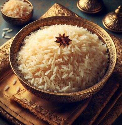 Basmati rice steam